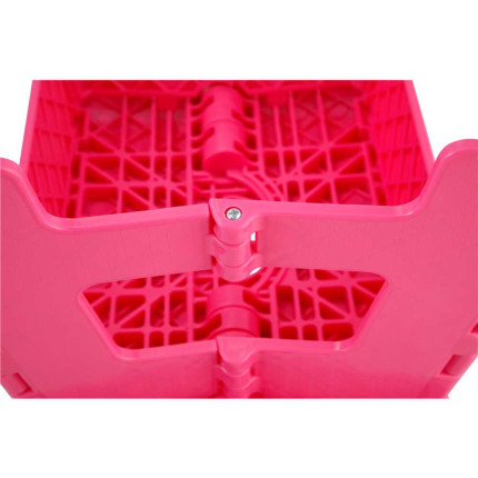 Banqueta plástica dobrável Vonder (220mm de altura - Rosa)