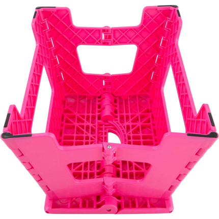 Banqueta plástica dobrável Vonder (220mm de altura - Rosa)