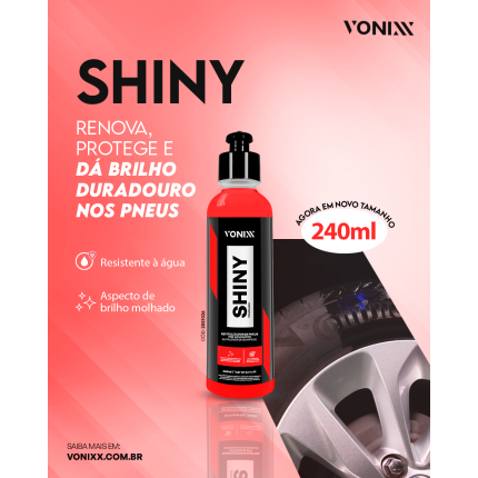 Pneu Pretinho Shiny Vonixx (240ml)
