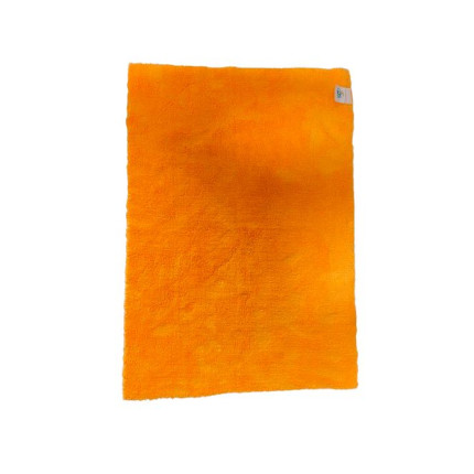 Toalha de microfibra laranja Corte Laser 500GSM JS (40x60cm)