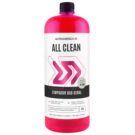 Limpador Uso Geral All Clean concentrado Autoamerica (1,5 litros)