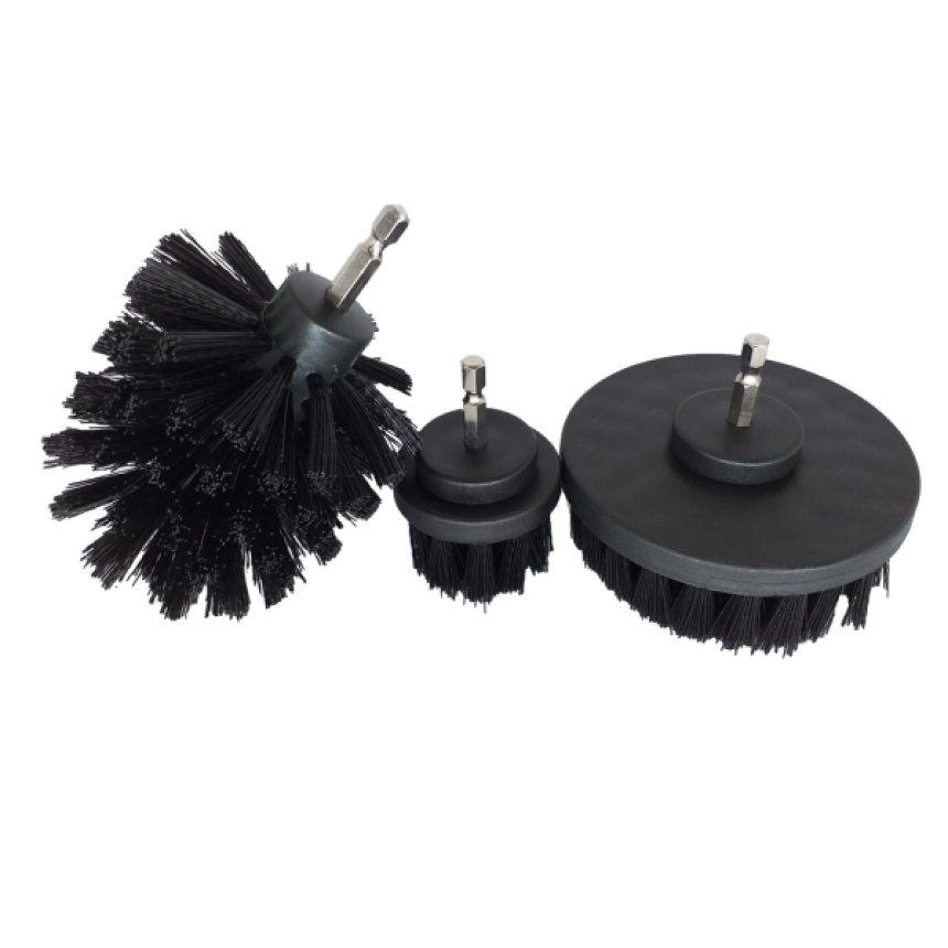 Kit Escovas de Limpeza para Furadeira/Parafusadeira Agressiva Sigma Tools (3 unidades)