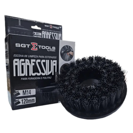 Escova de Limpeza Estofados Mandril Furadeira/Parafusadeira Agressiva Sigma Tools