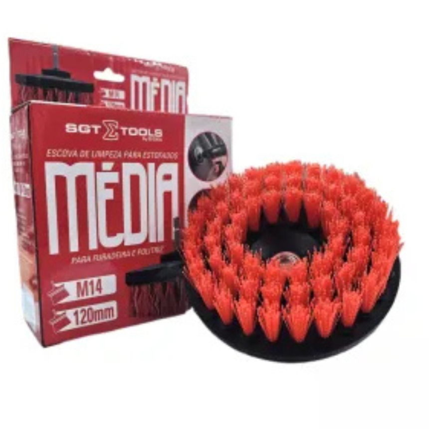 Escova de Limpeza Estofados Mandril Furadeira/Parafusadeira Média Sigma Tools