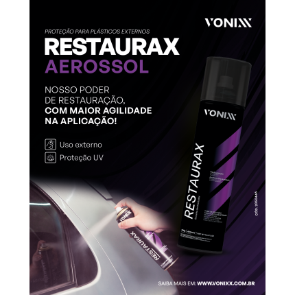 Restaurador de plásticos Restaurax Aerossol Vonixx (400ml)