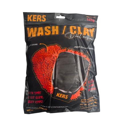 Luva Dual Action Microfibra Tentáculos e Claybar  Kers