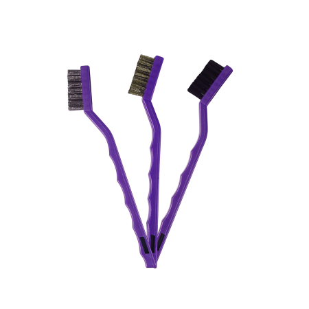 Kit de escovas para detalhamento automotivo Zacs (3 unidades)