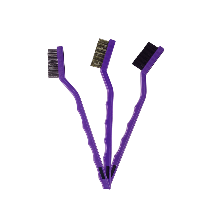 Kit de escovas para detalhamento automotivo Zacs (3 unidades)