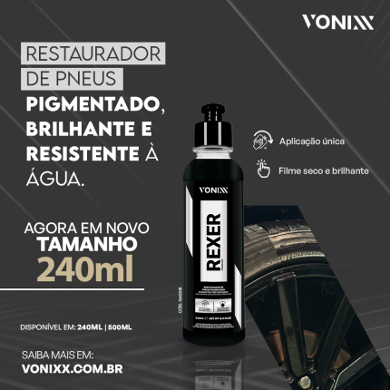 Restaurador de Pneus Pigmentado Rexer Vonixx (240ml)