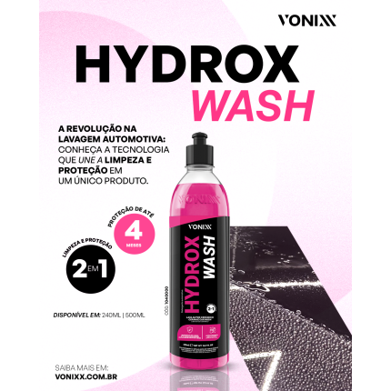 Shampoo Automotivo Cerâmico Hydrox Wash Vonixx (500ml)