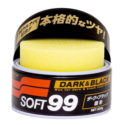 Cera Carnaúba Especial Dark & Black Soft99 (300g) - Carros Escuros