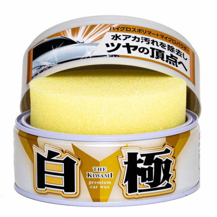 Cera Extreme Gloss "The Kiwami" White Cleaner Soft99 (200g) - Carros Claros