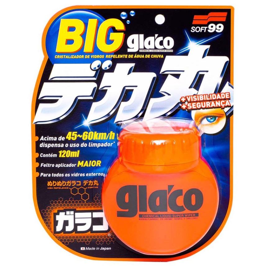 Repelente de Água Glaco Big Soft99 (120ml)