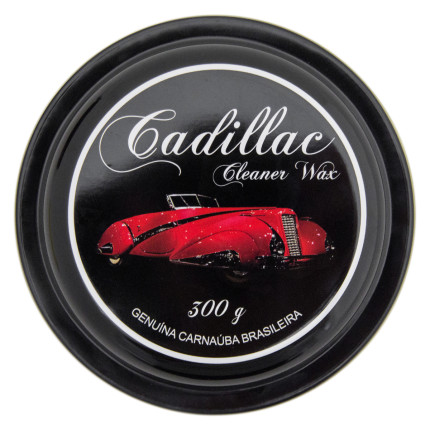 Cera carnaúba Cleaner Wax com aplicador Cadillac (300g)