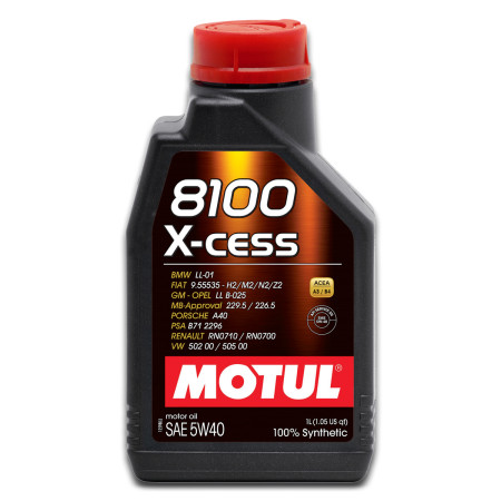Óleo para motor Motul 8100 X-CESS 5W40 (1 litro)