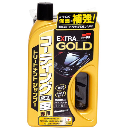Shampoo Extra Gold para Pinturas Vitrificadas Soft99 (750ml)