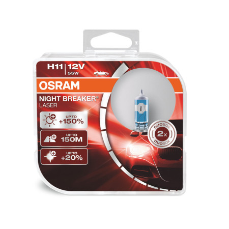 Kit Lâmpadas Osram Night Breaker Laser (H11)