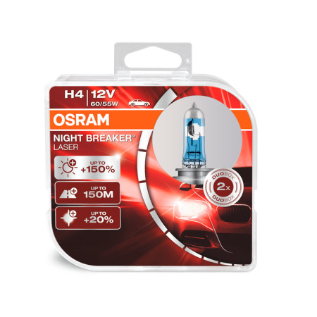 Kit Lâmpadas Osram Night Breaker Laser (H4)