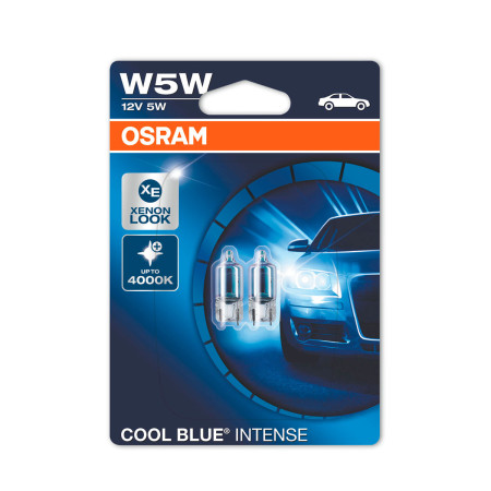 Kit Lâmpadas Osram Cool Blue Intense (W5W Pingão)