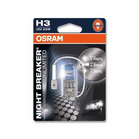 Kit Lâmpadas Osram Night Breaker Unlimited (H3)