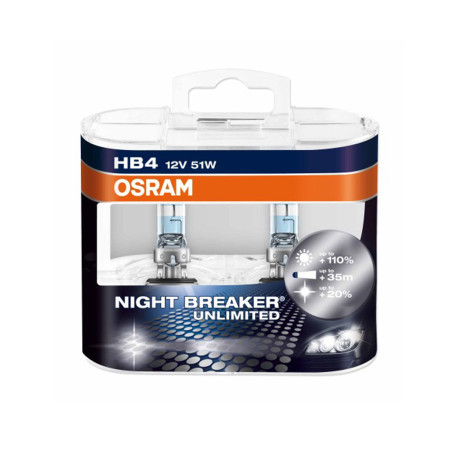 Kit Lâmpadas Osram Night Breaker Unlimited (HB4 9006)