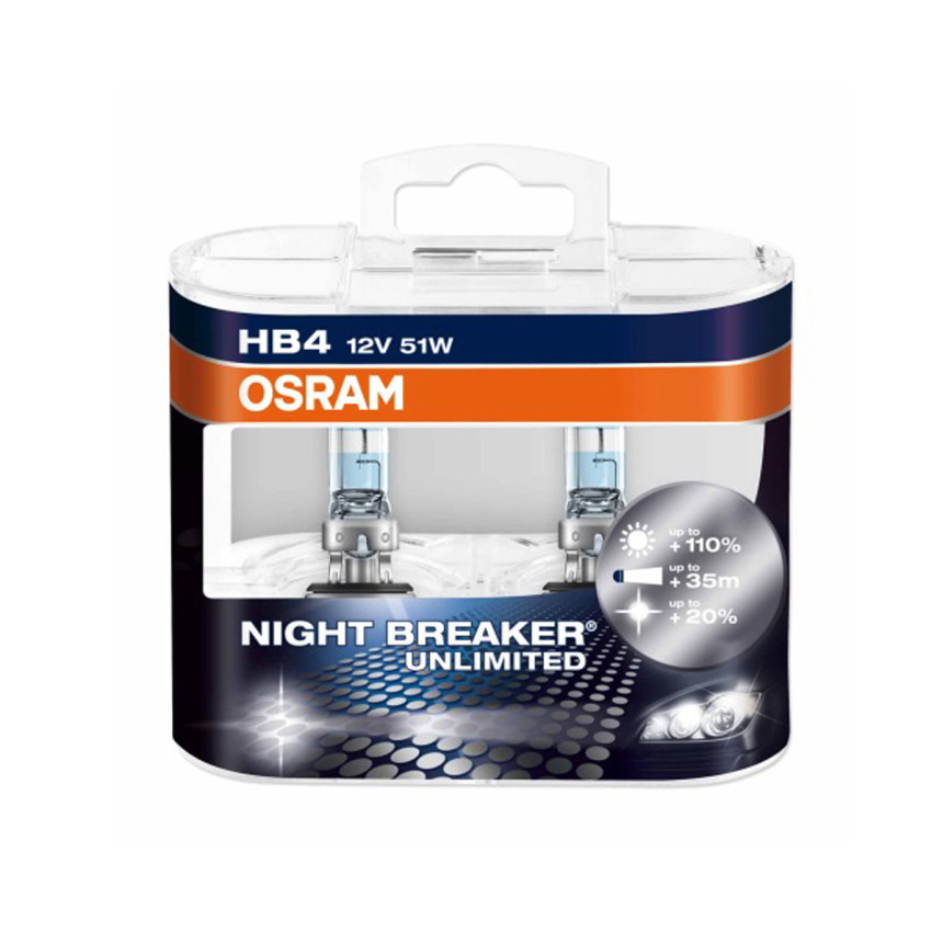Kit Lâmpadas Osram Night Breaker Unlimited (HB4 9006)