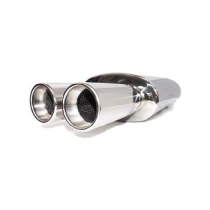 Abafador esportivo oval em inox Luzian LA04 (saída dupla)