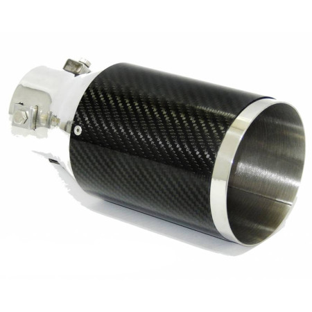 Ponteira escapamento em Inox e fibra de carbono Luzian P001