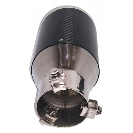 Ponteira escapamento em Inox e fibra de carbono Luzian P001