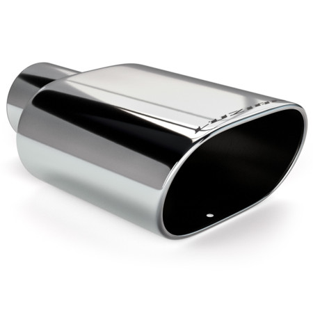 Ponteira escapamento oval em Inox Luzian P003