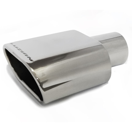 Ponteira escapamento oval em Inox Luzian P003