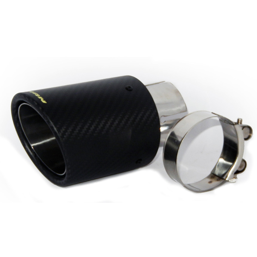 Ponteira escapamento em Inox e fibra de carbono Luzian P009