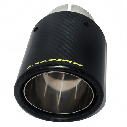 Ponteira escapamento em Inox e fibra de carbono Luzian P009