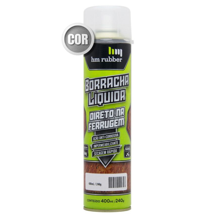 Envelopamento em spray HM Rubber Alumínio