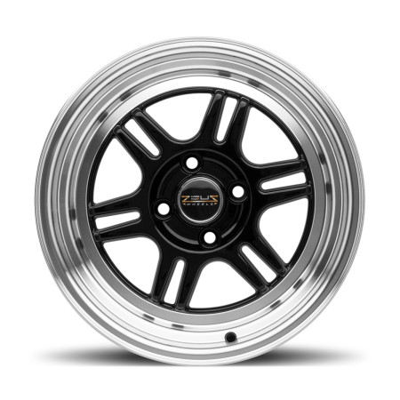 Jogo de rodas Zeus RPF1 15x8 (Diamantado com preto)