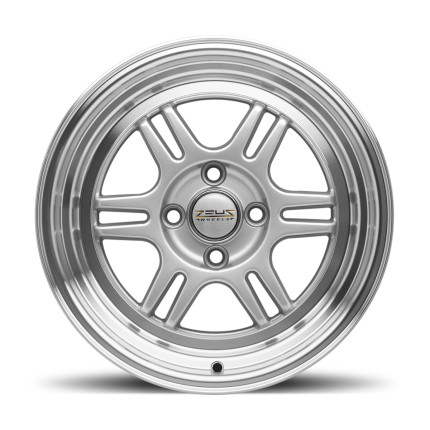 Jogo de rodas Zeus RPF1 15x8 (Diamantado com prata)