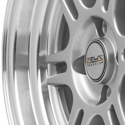 Jogo de rodas Zeus RPF1 15x8 (Diamantado com prata)