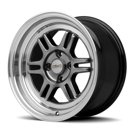 Jogo de rodas Zeus RPF1 15x8 (Diamantado com Dark Gloss)