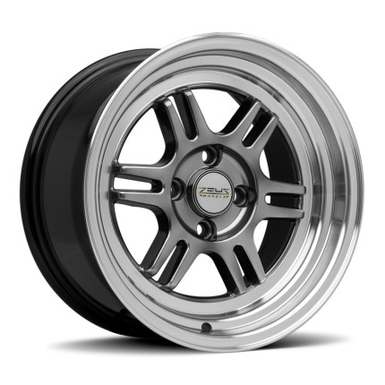Jogo de rodas Zeus RPF1 15x8 (Diamantado com Dark Gloss)