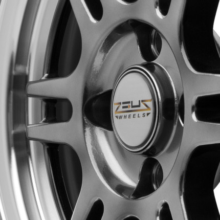 Jogo de rodas Zeus RPF1 15x8 (Diamantado com Dark Gloss)