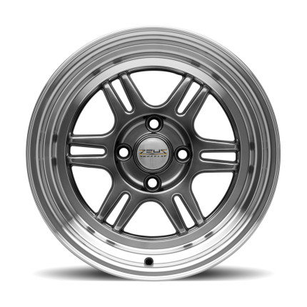 Jogo de rodas Zeus RPF1 15x8 (Diamantado com Dark Gloss)