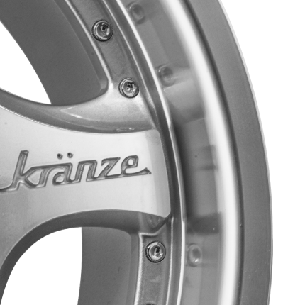 Jogo de rodas RAW 9344 17x8,5 (Diamantado com fundo prata)