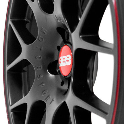 Jogo de rodas GT-7 BBS CH 18x7 (Preta)