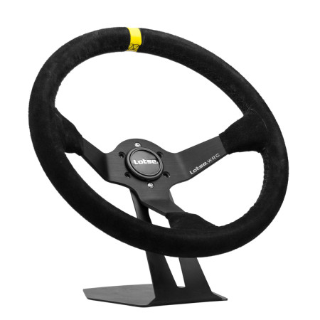 Volante Lotse WRC revestido em camurça (tarja amarela)