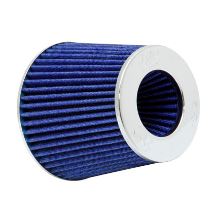 Filtro de ar esportivo K&N cônico duplo fluxo (azul)