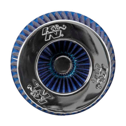 Filtro de ar esportivo K&N cônico duplo fluxo (azul)