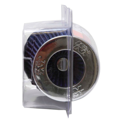 Filtro de ar esportivo K&N cônico duplo fluxo (azul)