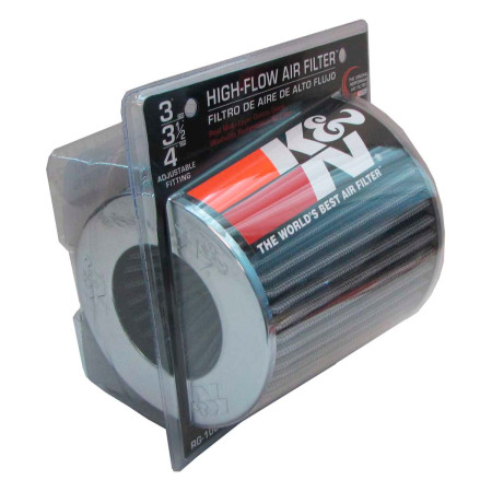 Filtro de ar esportivo K&N cônico duplo fluxo (cinza)