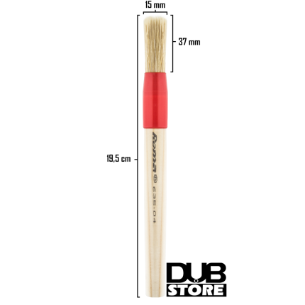 Pincel de madeira para limpeza e detalhamento automotivo Roma (Nº04)