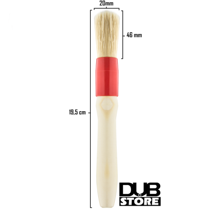 Pincel de madeira para limpeza e detalhamento automotivo Roma (Nº08)